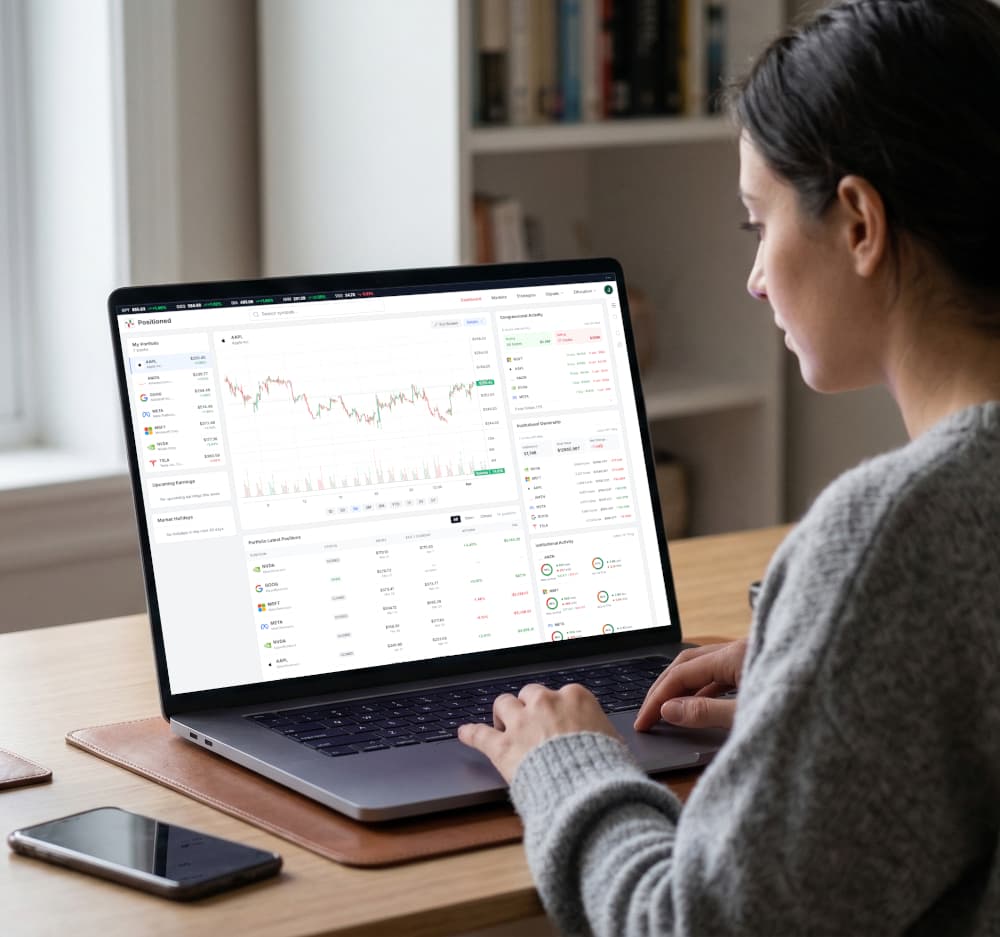 Investor using the Positioned platform